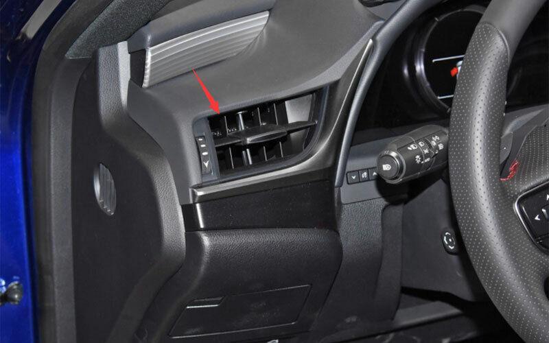 for Lexus ES250 300h 350 2019-2022 Black Wood Grain Console LR Air Outlet Vent