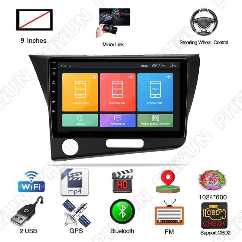 Android 10 Stereo Radio GPS Navigation 9 FM 16GB BT SWC for Honda CRZ 2010-2016