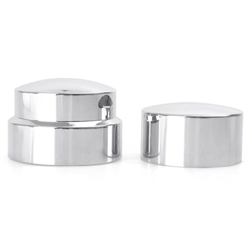 for Harley XL 1200 Dyna CVO Electra Glide 2x Chrome Rear Axle Nut Covers