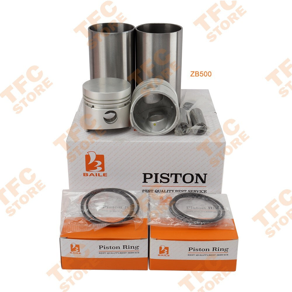 2 Set STD Cylinder Liner Kit W Piston (Pin  Clip) Rings for Kubota ZB500 Engine