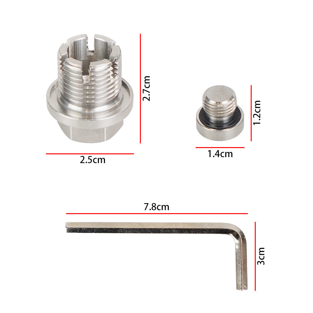 Oil Drain Plug M18.1X1.5 Self Tapping Oil Pan Thread Repair Kit with O-Ring