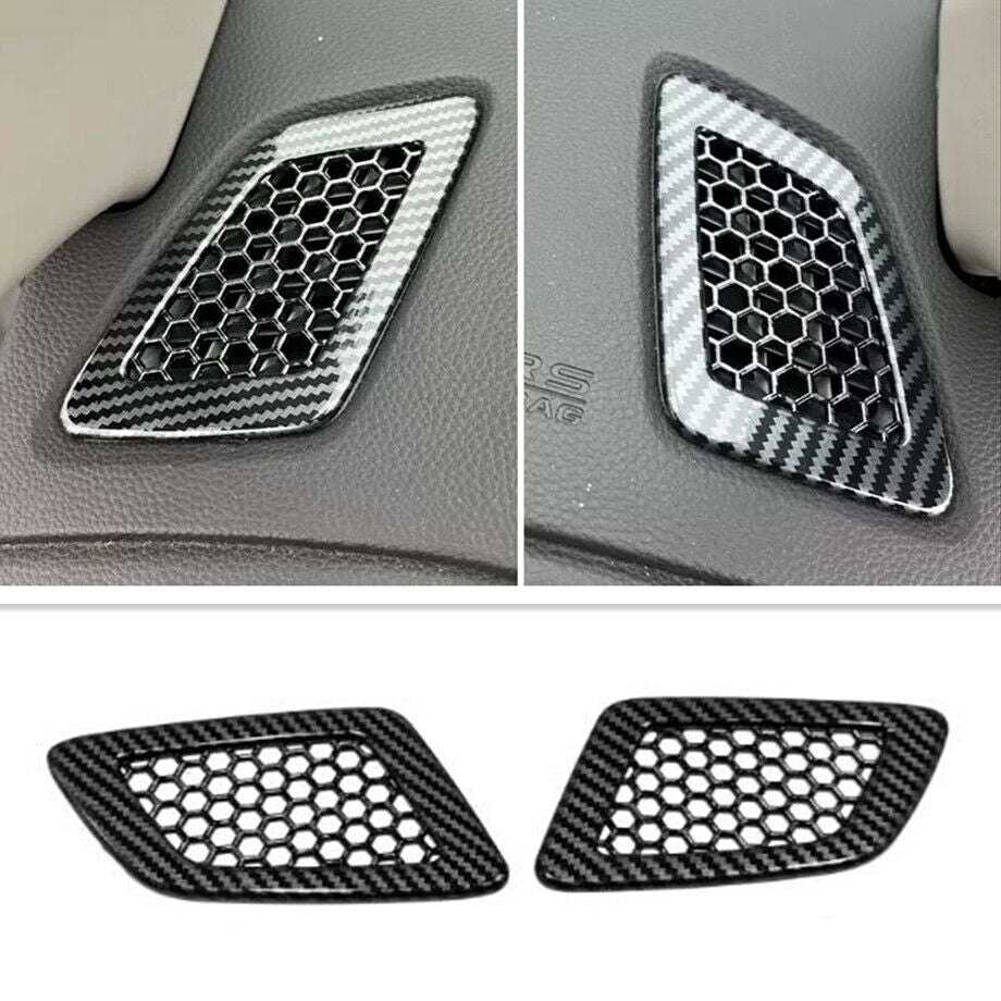 For 2023-24 for Honda CR-V CRV Carbon Fiber ABS Dashboard Air Vent Outlet Cover Trim