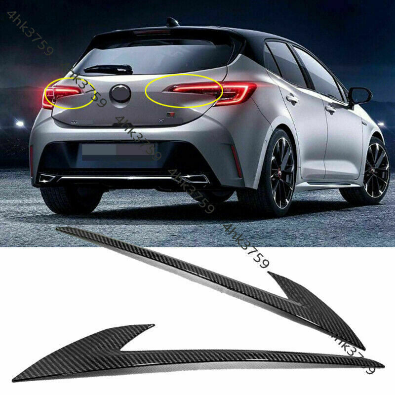 for Toyota for Corolla Hatchback 19-23 Carbon Fiber Rear Tail Light Lamp Trim Cover