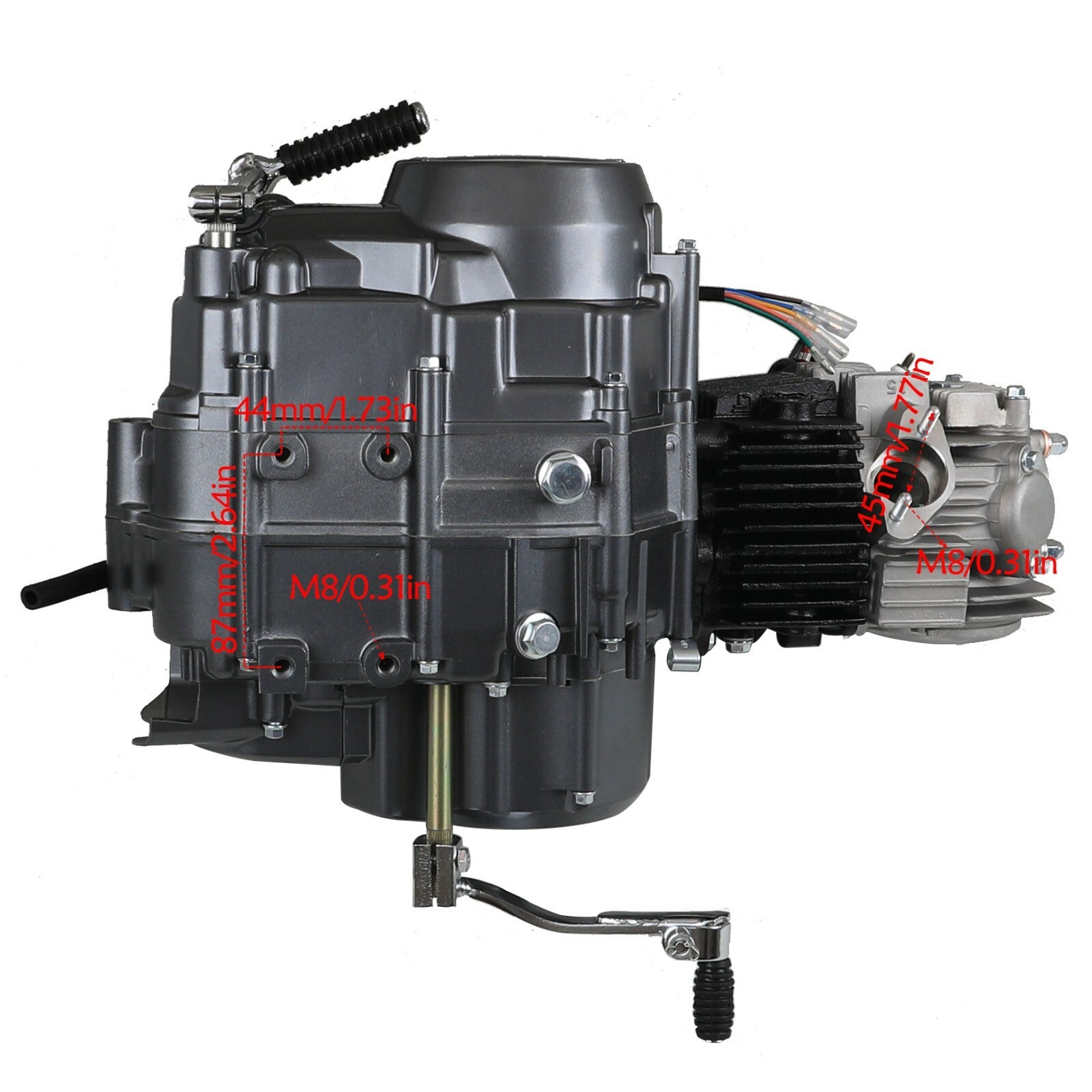 for Lifan 125cc engine motor kit semi-automatic scooter CRF50 CT110 CT70 SSR110 ST90 Z50