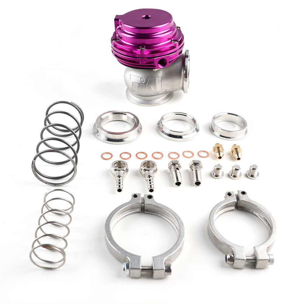 44mm External Wastegate MVR V-Band Flange Turbo Water Cooled Purple Aluminium
