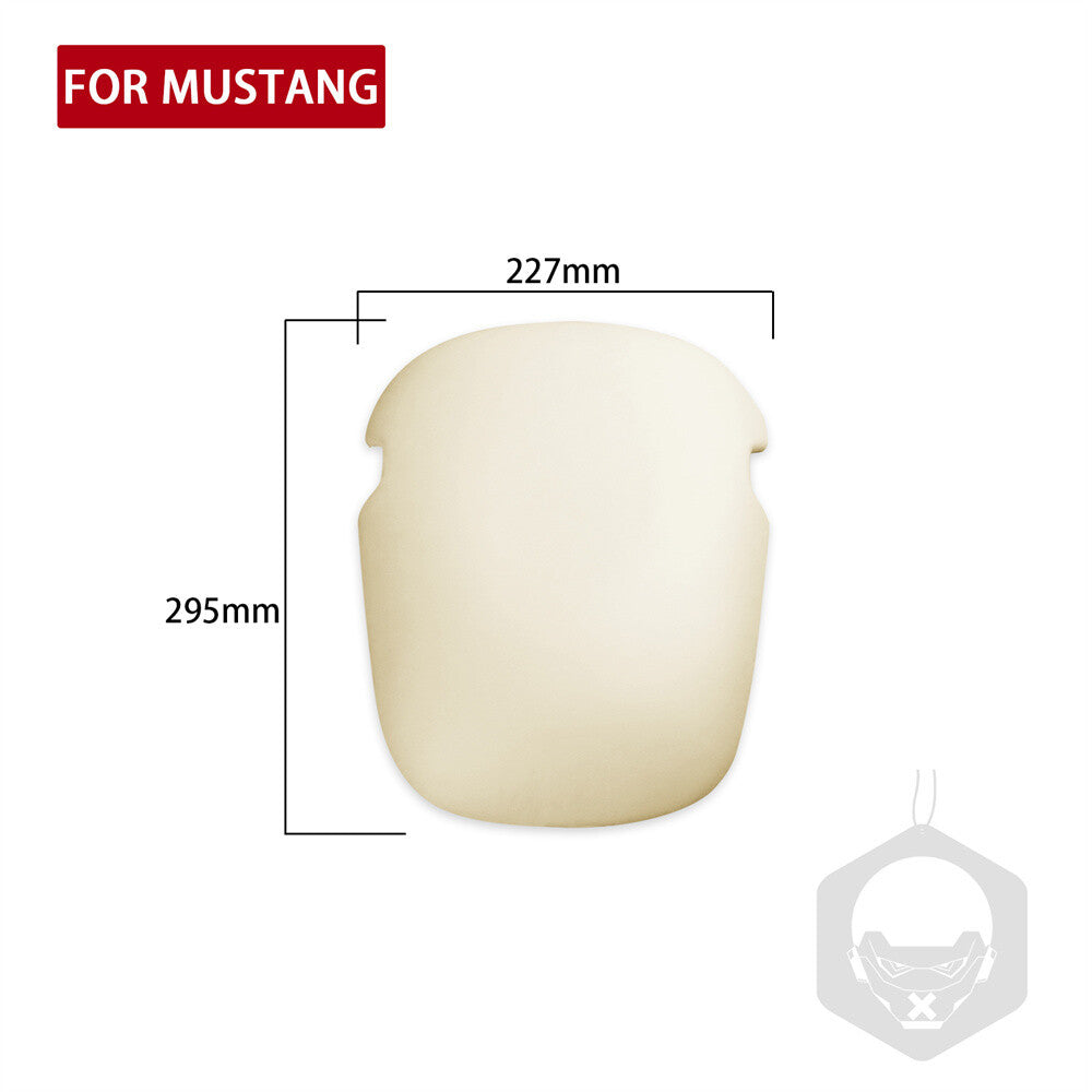 PU Leather Off White Center Console Armrest Box Cover for Ford for Mustang 2015-2023