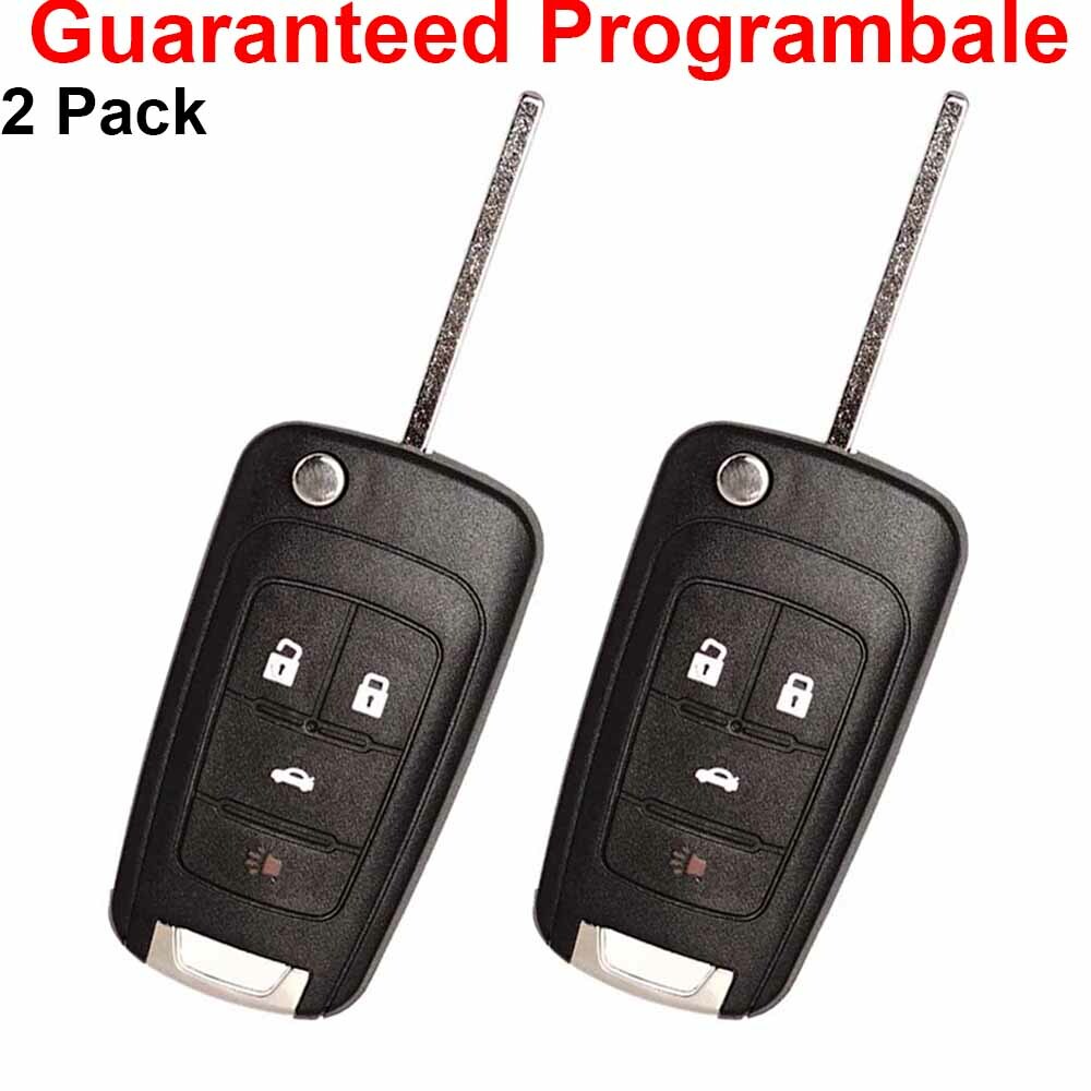 2-Pack 2010-2017-2018 Gimci¨¦ Terrain for Chevrolet Equinox Remote Control Flip Keychains