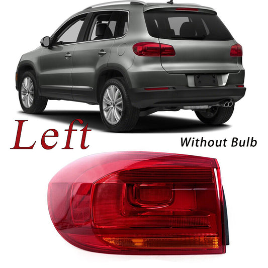 Rear taillight cover and rear brake light cover are compatible with for Volkswagen for Tiguan 2012-2017, left side.