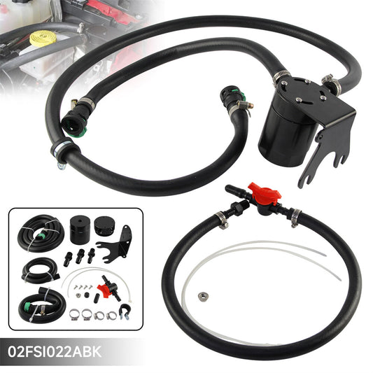 Baffled Oil Catch Can for 2018-2023 for Jeep for Wrangler JL Gladiator 3.6L Black