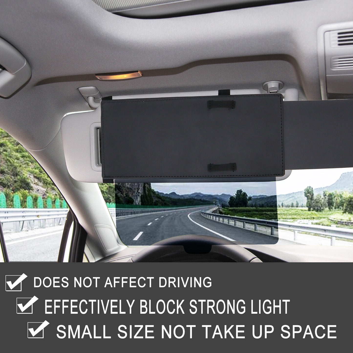 Car Sun Visor Extension Extender Shield Truck Front Side Window Shade Anti Glare