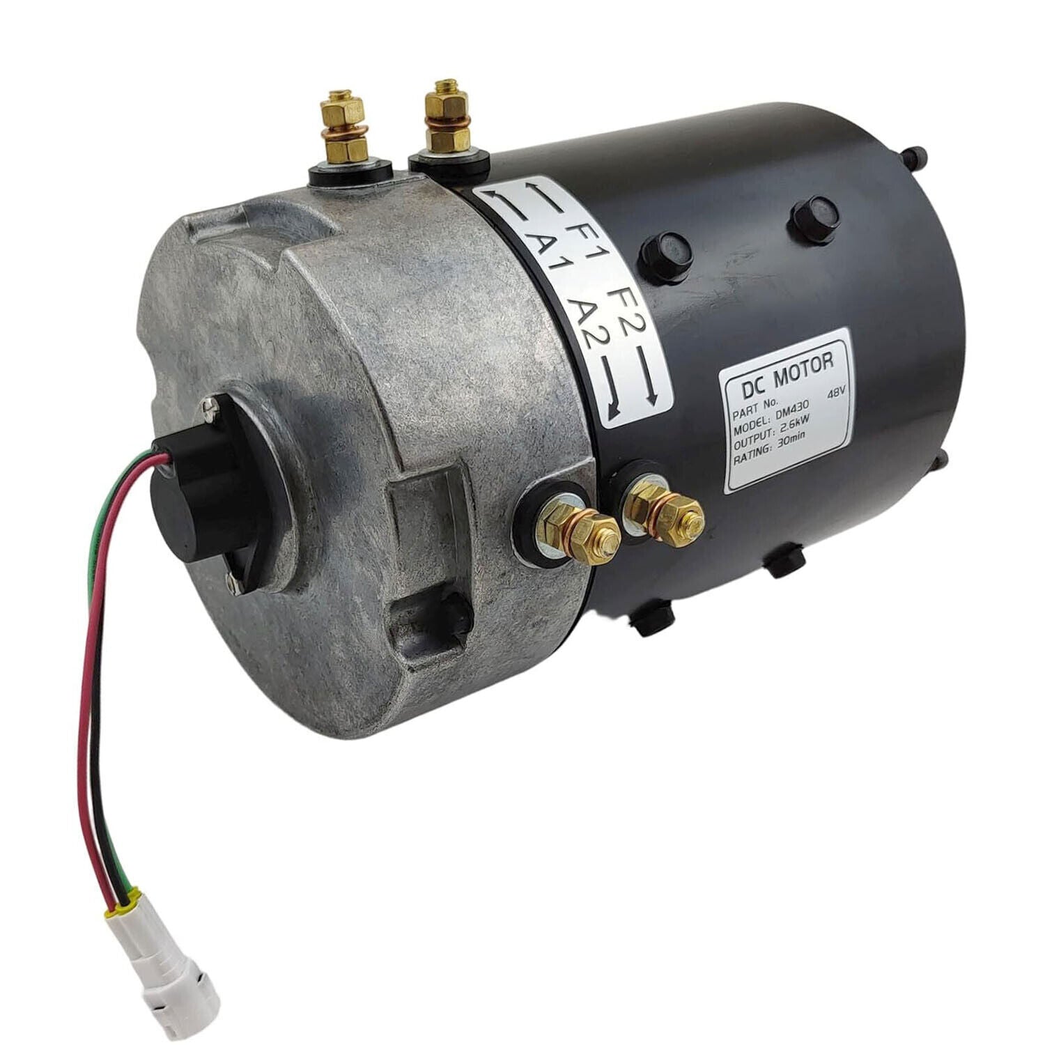 The DM430 DC motor is suitable for Yamaha Hitachi for golf carts G29 (48V, 2.6KW, 3.5HP).
