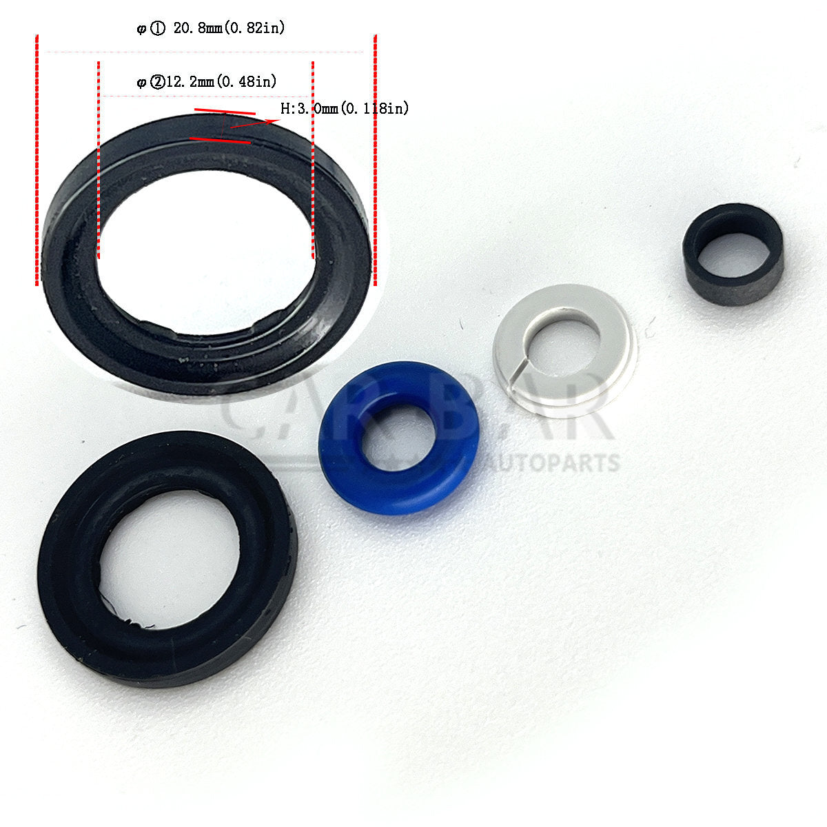 Fuel Injector Seal Kit for for Hyundai SONATA HYBRID for Kia K5 OPTIMA HYBRID