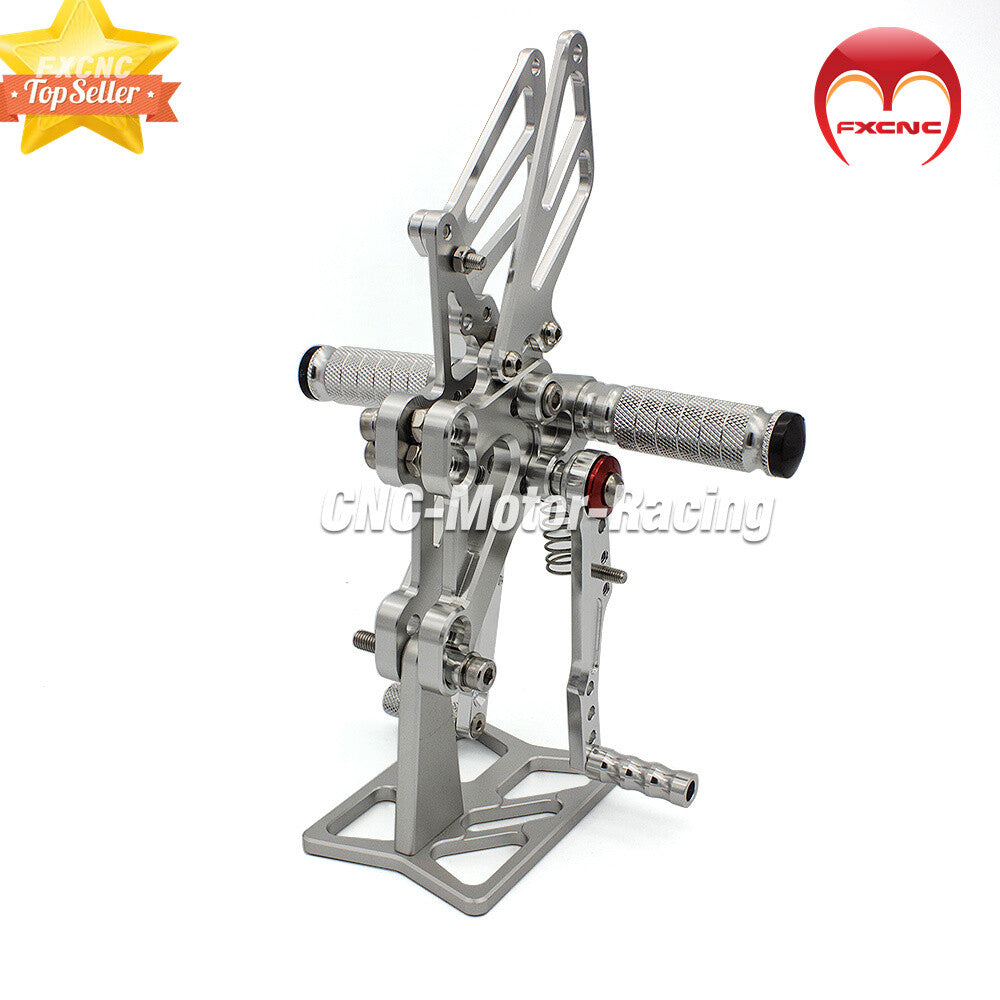 CNC adjustable caster wheel set suitable for Honda CBR650F and CB650F models from 2014 to 2018.