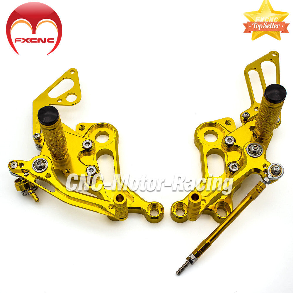 Adjustable CNC rear gear feet for Ducati Monster 796 2010-2014 Gold
