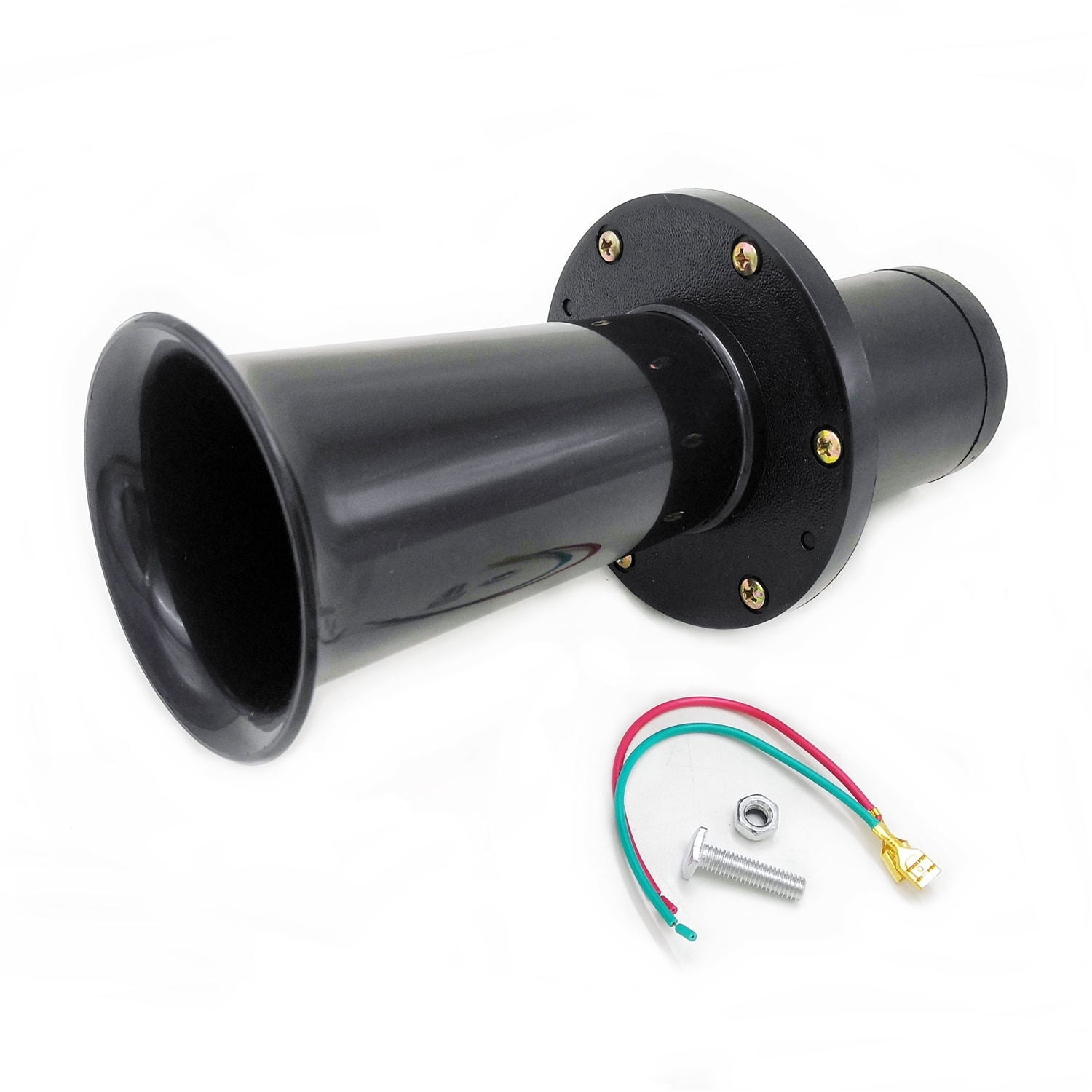 12V 300DB Fits For CAR/TRUCK AIR HORN BLACK ANTIQUE VINTAGE CLASSIC OLD