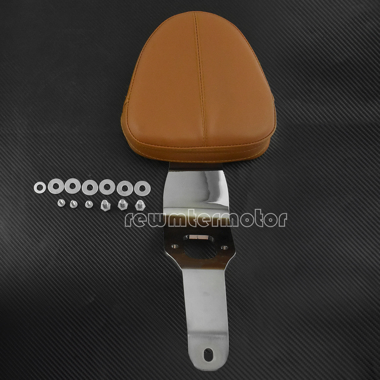 Driver Backrest Support Fit For Indian Scout 2015-2018 Sixty 2016-2018 Brown Pad