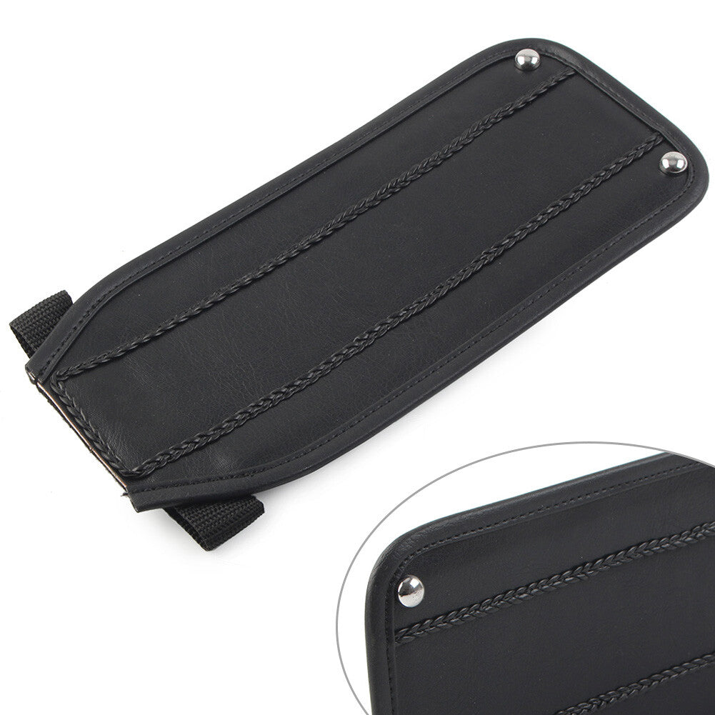 Black PU Leather Gas Tank Panel Bib for Harley Electra Glide FLH Softail FXST