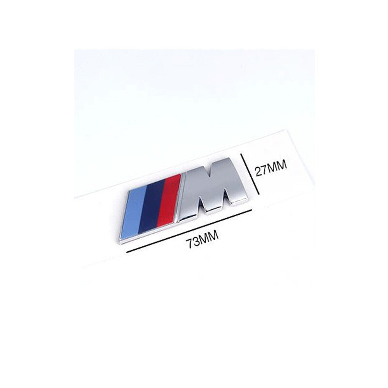 Medium-sized engraved decal badge set for BMW M Series X3M trunk