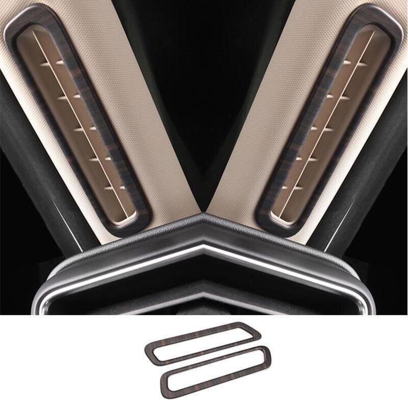 A Pillar Air Outlet Vent Cover Trim for Ford Explorer 2020-2022 Matt Wood Grain