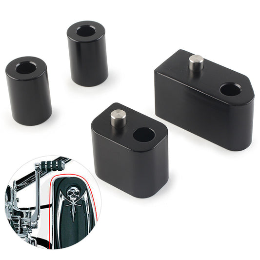 1-1/4 Driver Floorboard Spacer Extension Fit for Harley Street Tri Glide Black po