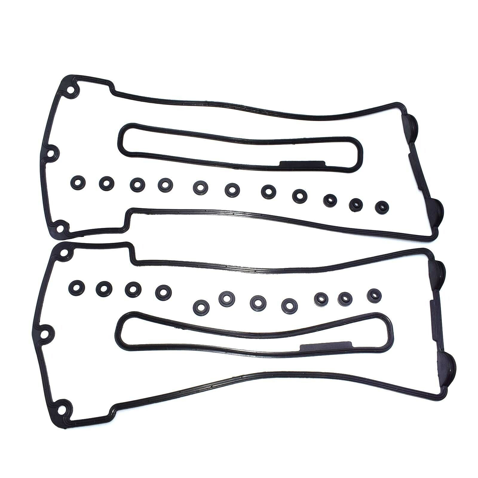 for BMW E38 E39 E53 540i 740i 740iL X5 New Valve Cover Gasket Left  Right Set