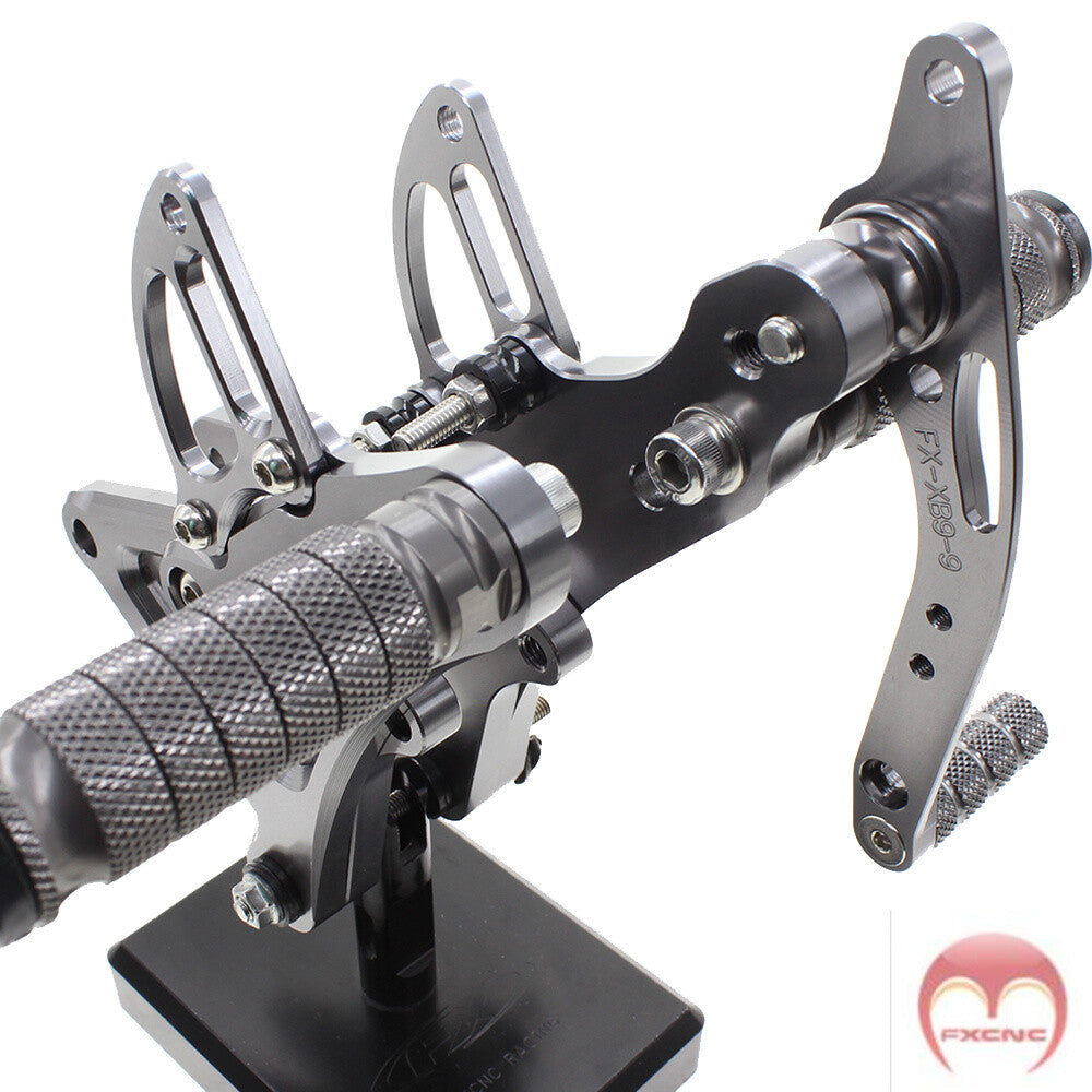 CNC adjustable foot spike gears are suitable for all years of motorcycles, including the XB9S, XB12S, XB9R, and XB12R.