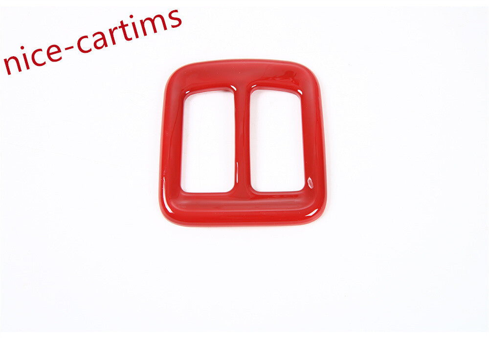 Red ABS Rear Air Conditioner Vent Outlet Panel Cover for Jeep Compass 2017-2020