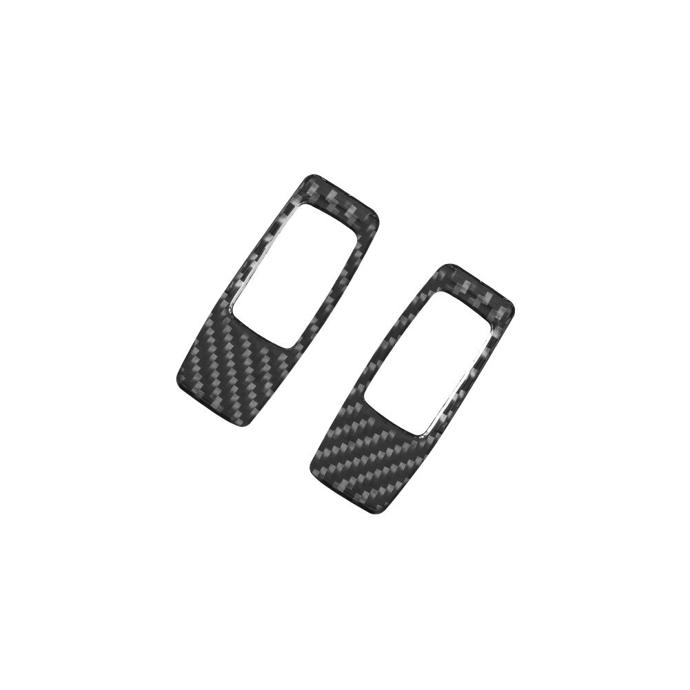 2X Carbon Fiber Door Switch Inner Frame Cover Trim for Ford Ranger 2019-2022