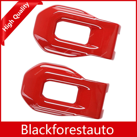 2X For 18-21 for Jeep for Wrangler JL Gladiator JT Hood Lock Latch Buckle Cover Trim Red