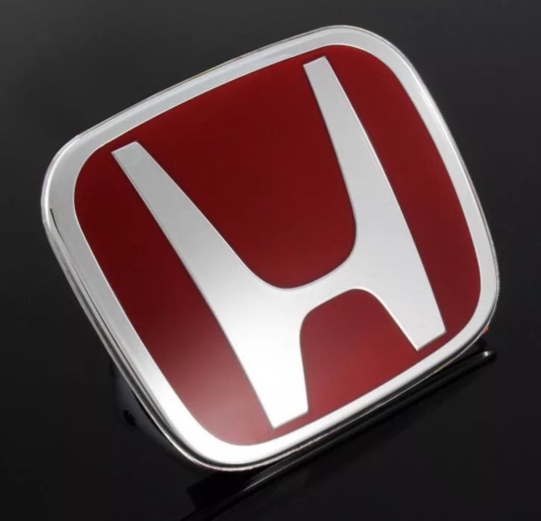 for Honda for Civic Red H JDM Emblems 06-11 Rear/Trunk/back 2dr Coupe Rear Only NEW