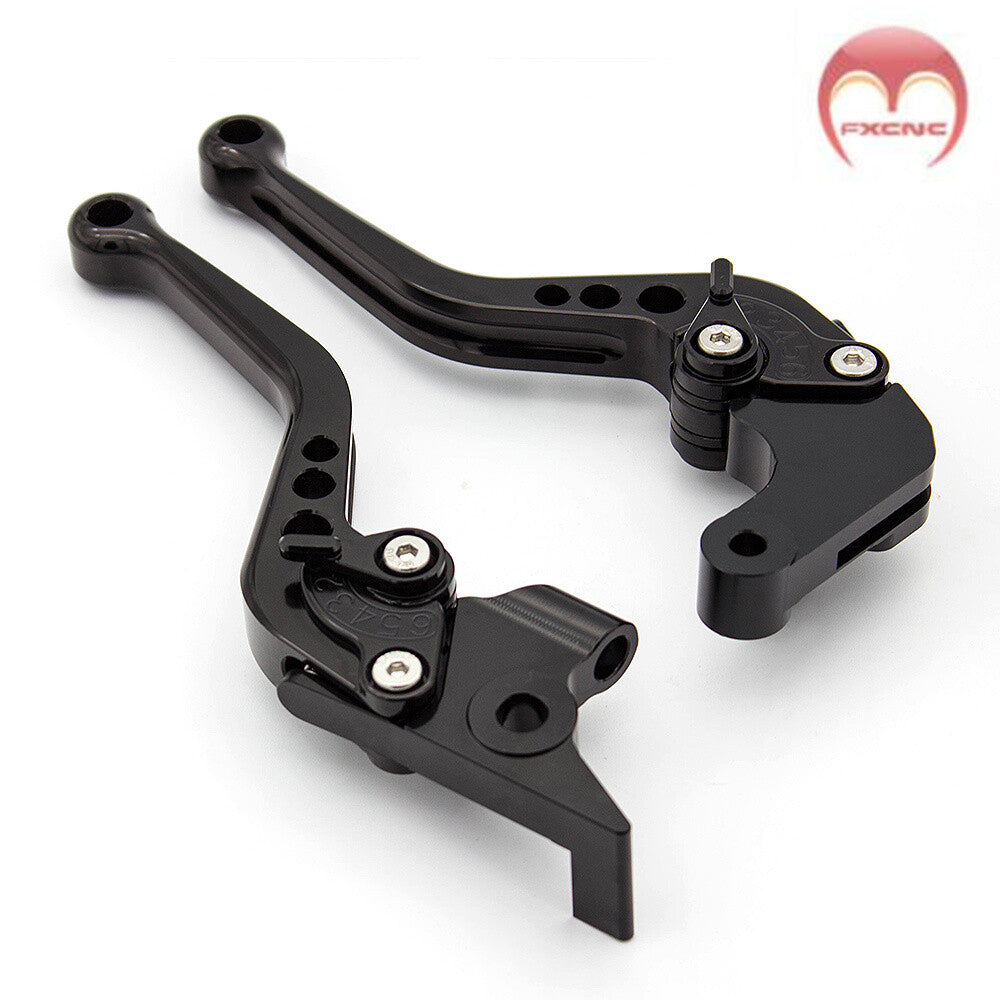 CNC-compatible adjustable brake and clutch lever kit for VMX1200 V-MAX Vmax 1200 (1986-2003)