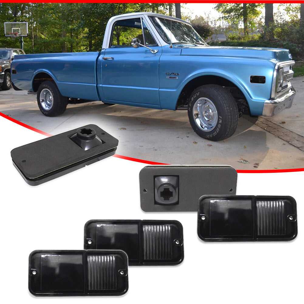 Smoked front and rear marker light housings for 1968-1972 for Chevrolet for GMC trucks 4X