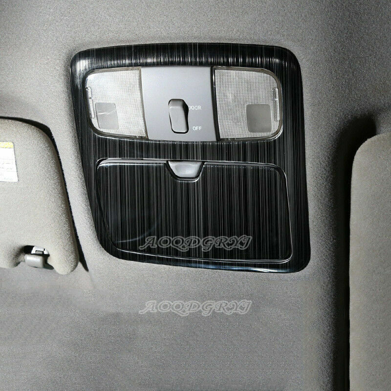 stainless Car Roof Reading Lamp Light Cover Trim for Toyota Prado 120 2003-2009