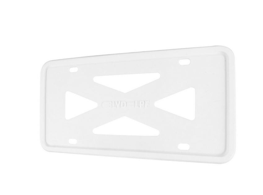 1 piece of white silicone car license plate frame cover for trunk suitable for Buick