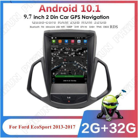 Nav Head Unit 2+32G 9.7 Android 10.1 Stereo Radio GPS For 2013-17 for Ford EcoSport