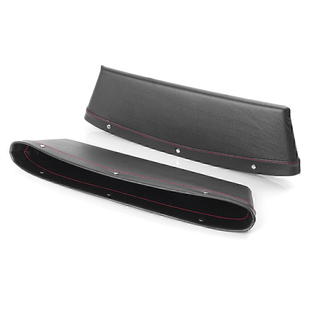 2 x for Seat Gap Slit Storage Pocket Bag Catcher Container PU Leather Auto Car