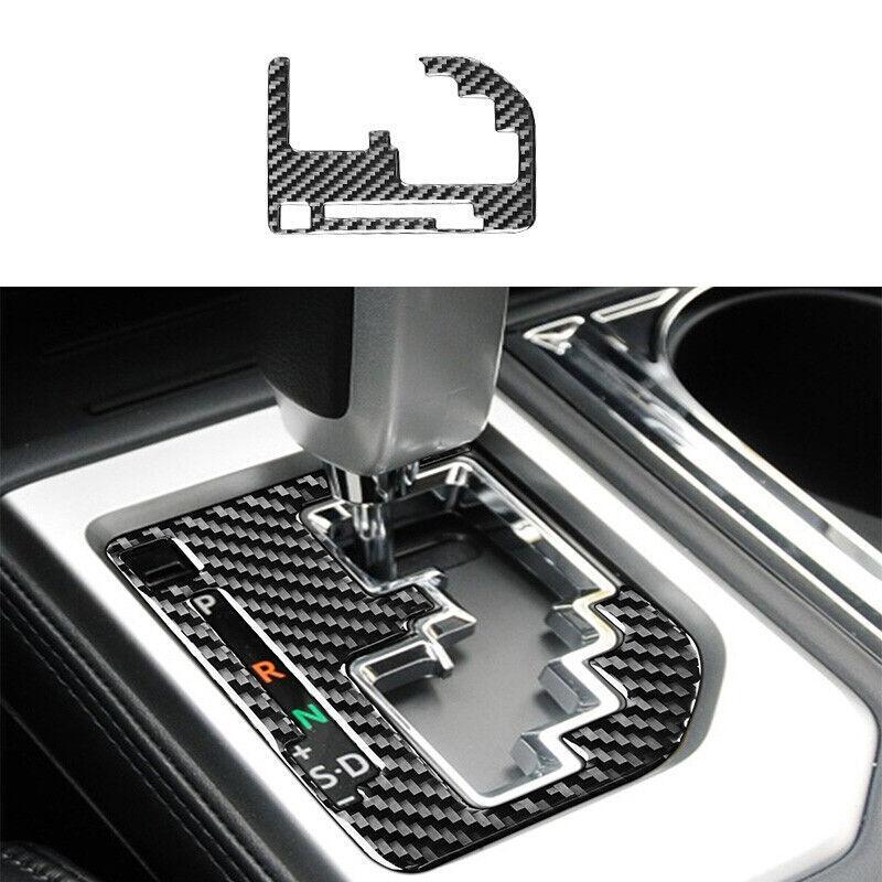 Auto Carbon Fiber Interior Gear Shift Panel Cover Trim for Toyota Tundra 2014-21