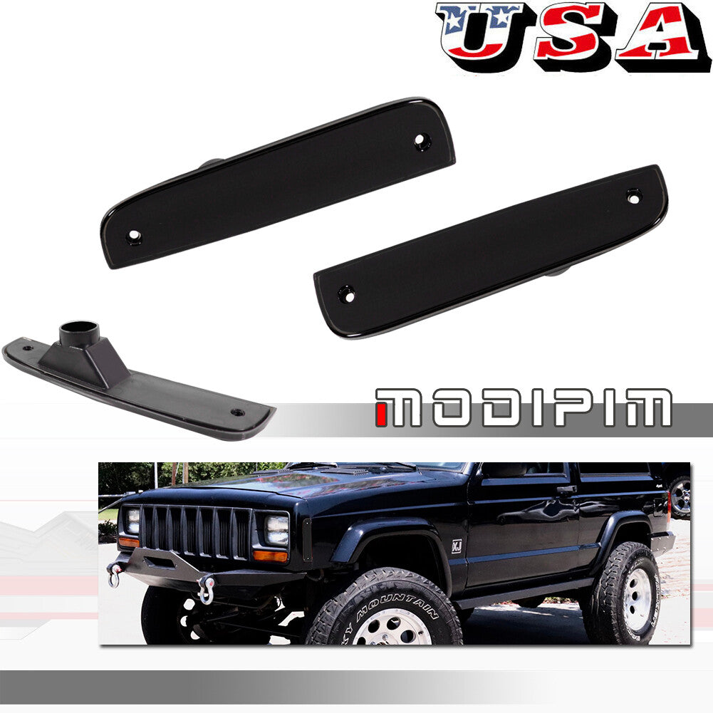 Smoked lens side marker corner parking light housing for 1997-01 for Jeep Cherokee