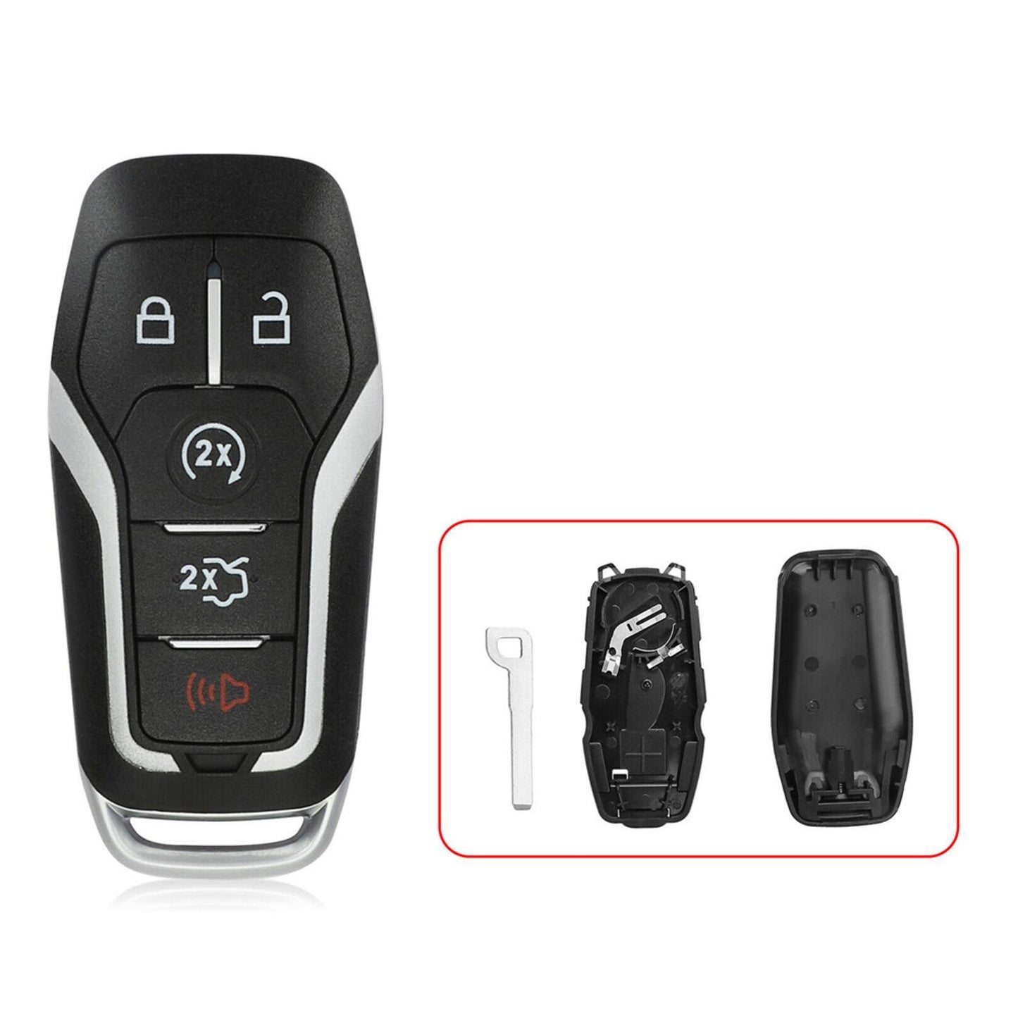 Car Remote Key Fob Case Shell for FORD F250 F350 F450 SUPER DUTY 2015-2017