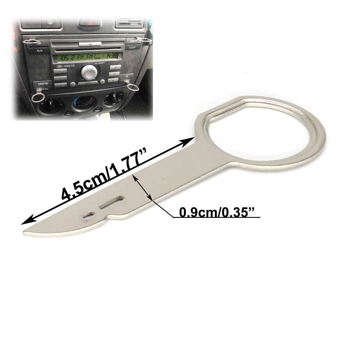 4pcs. Car Radio Stereo Release CD Removal Key Tool for Ford Focus Fiesta C-Max