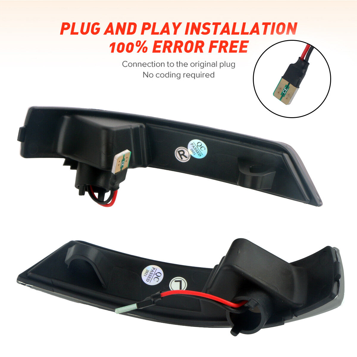 for FORD FOCUS MK2 MK3 MK4 Facial Dynamic LED Mirror Indicator Rotation Signal