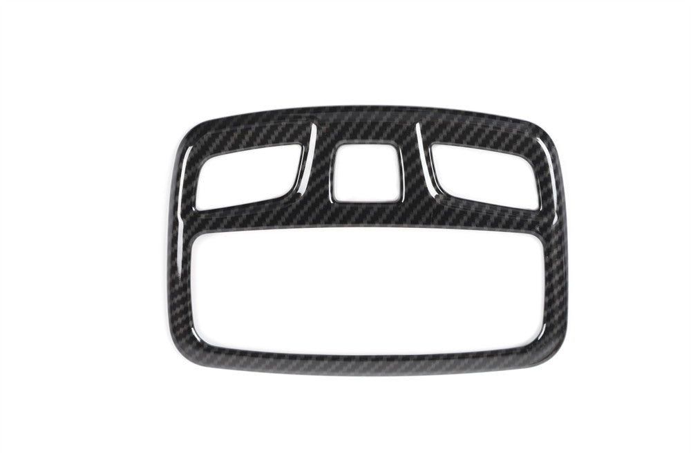 Carbon Fiber ABS Car Roof Reading Light Lamp Panel Trim for Suzuki for Jimny 2019-23