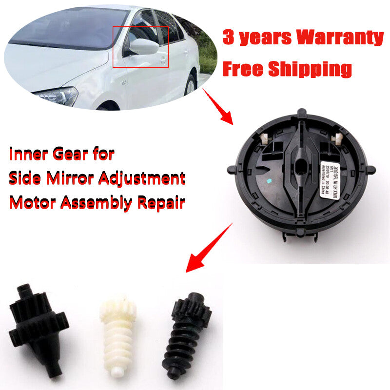 Side mirror adjustment motor gears are applicable to for Volkswagen Caddy 2004-15 / Polo 2009-17.