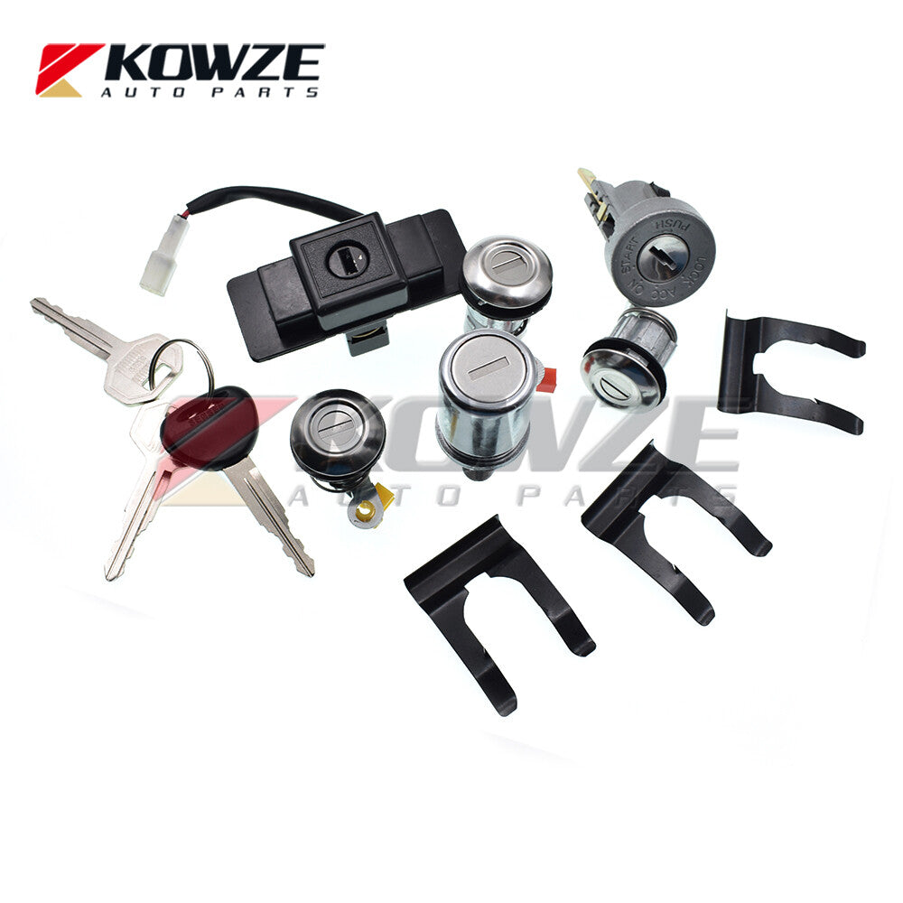 Lock Cylinder Key Set For PAJERO MONTERO II 2nd 1990-2004 4G54 4G64 4M40 6G72