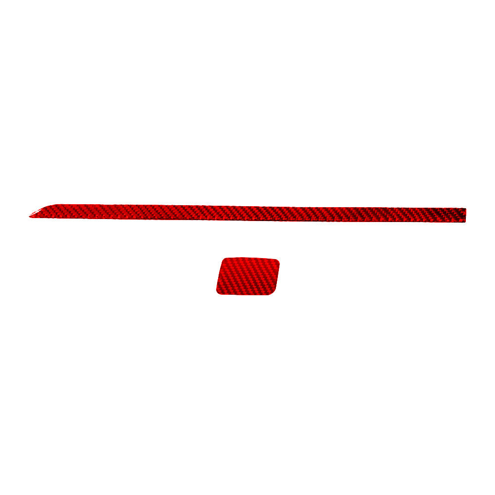 2X Red Carbon Fiber for Co -pilot Storage Lattch Trim for Hyundai for Veloster JS 2019-22