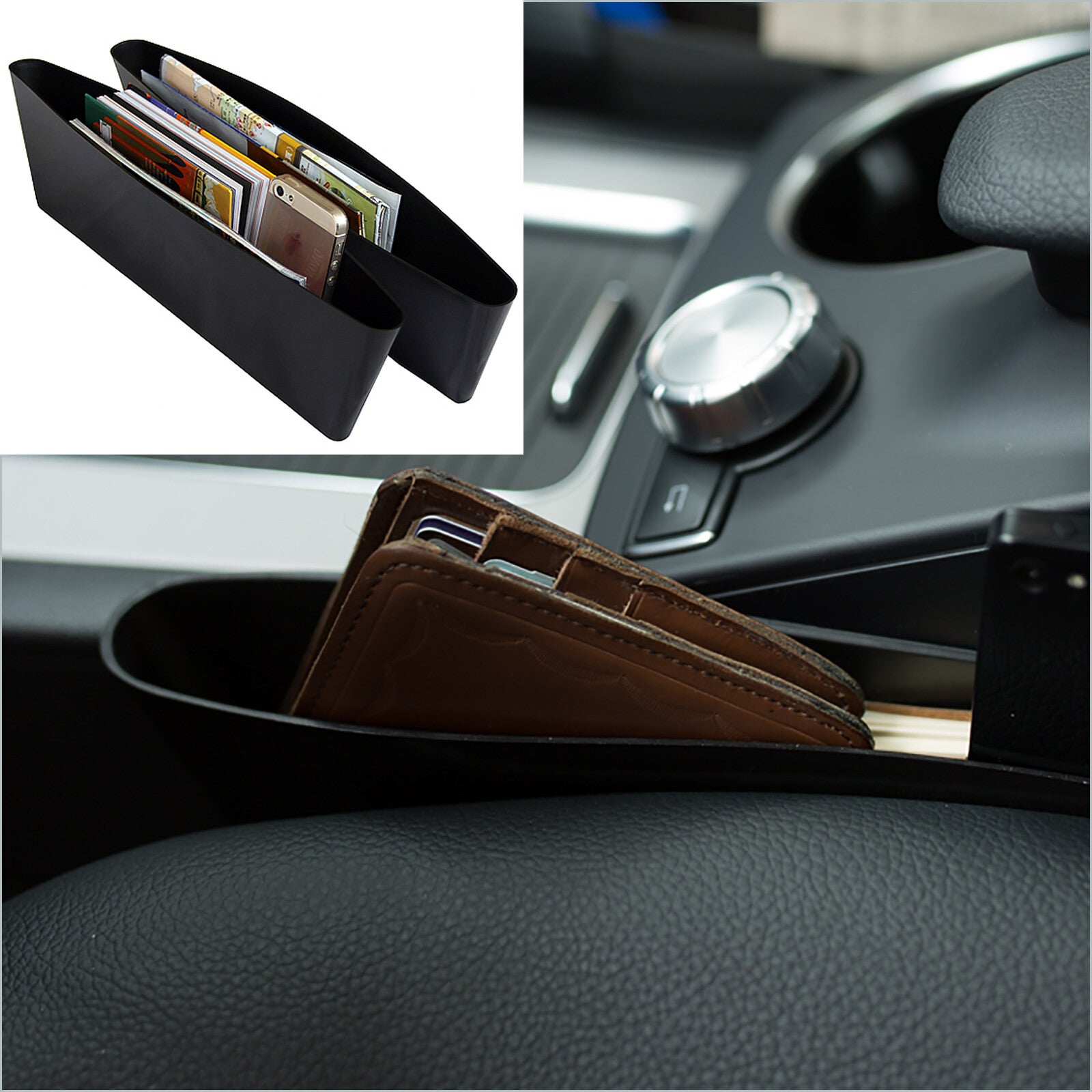 Catch Catcher Box Car for Seat Seam Storage Bag Pocket Organizer Holder Case for BMW