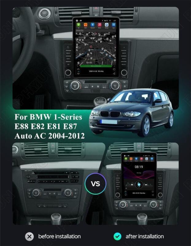 GPS Navigation for BMW 1 Series E88 E82 E81 E87 Auto AC 04-11 9.5 Stereo Radio