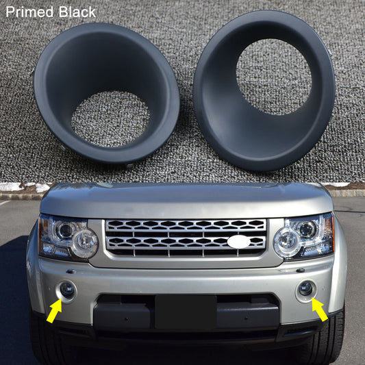 A pair of front fog light cover covers fit 2010-13 for Land Rover LR4 Discovery 4