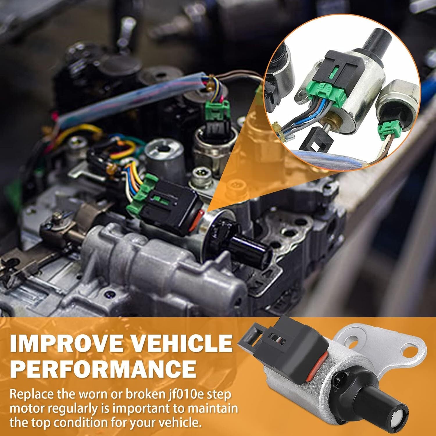 1NEW For 2007-2012 for Nissan Versa 1.8L 4-Door Step Stepper Motor JF009E / RE0F09B