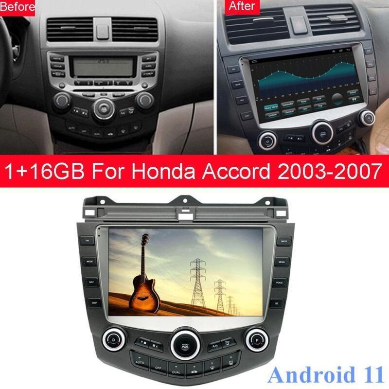GPS Unit 9 Android 11 Stereo Radio FM Head For 03-07 for Honda Accord Factory Style